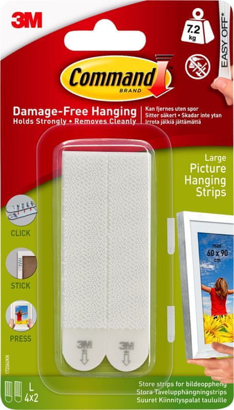 Utrzymanie ramki – Waga do 7,2 kg i wymiary do 60 cm na 90 cm