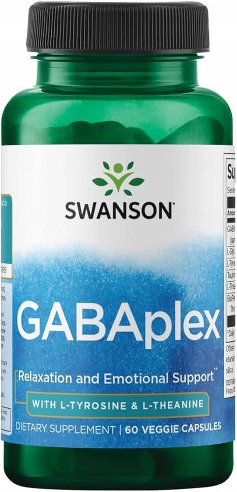 SWANSON GABAplex z L-Tyrozyną i L-Teaniny – Suplement diety dla zdrowia psychicznego