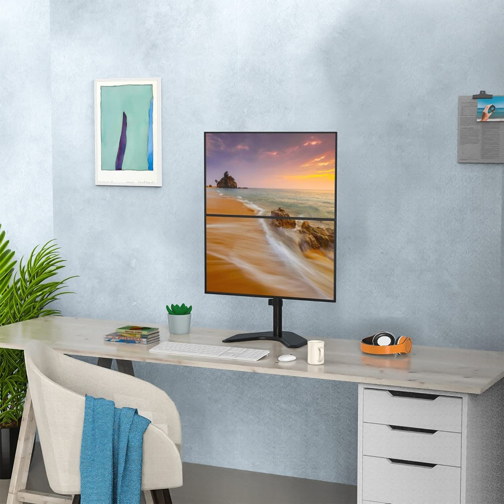 Pionowy montaż dwóch monitorów LED/LCD