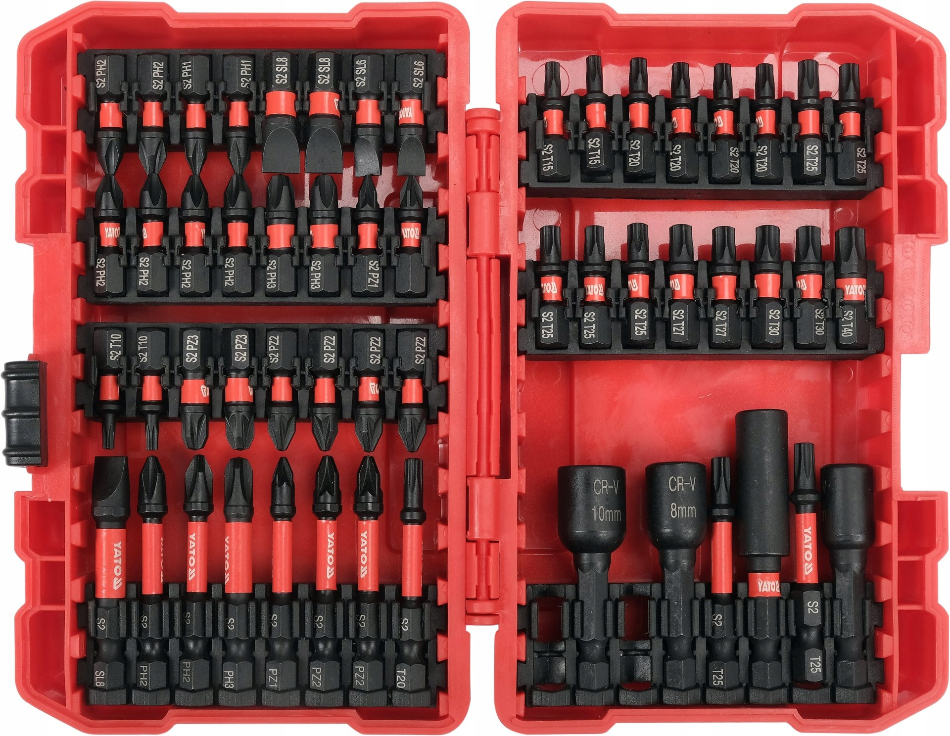 Różnorodność grotów – Philips, płaski, Pozidriv, Torx