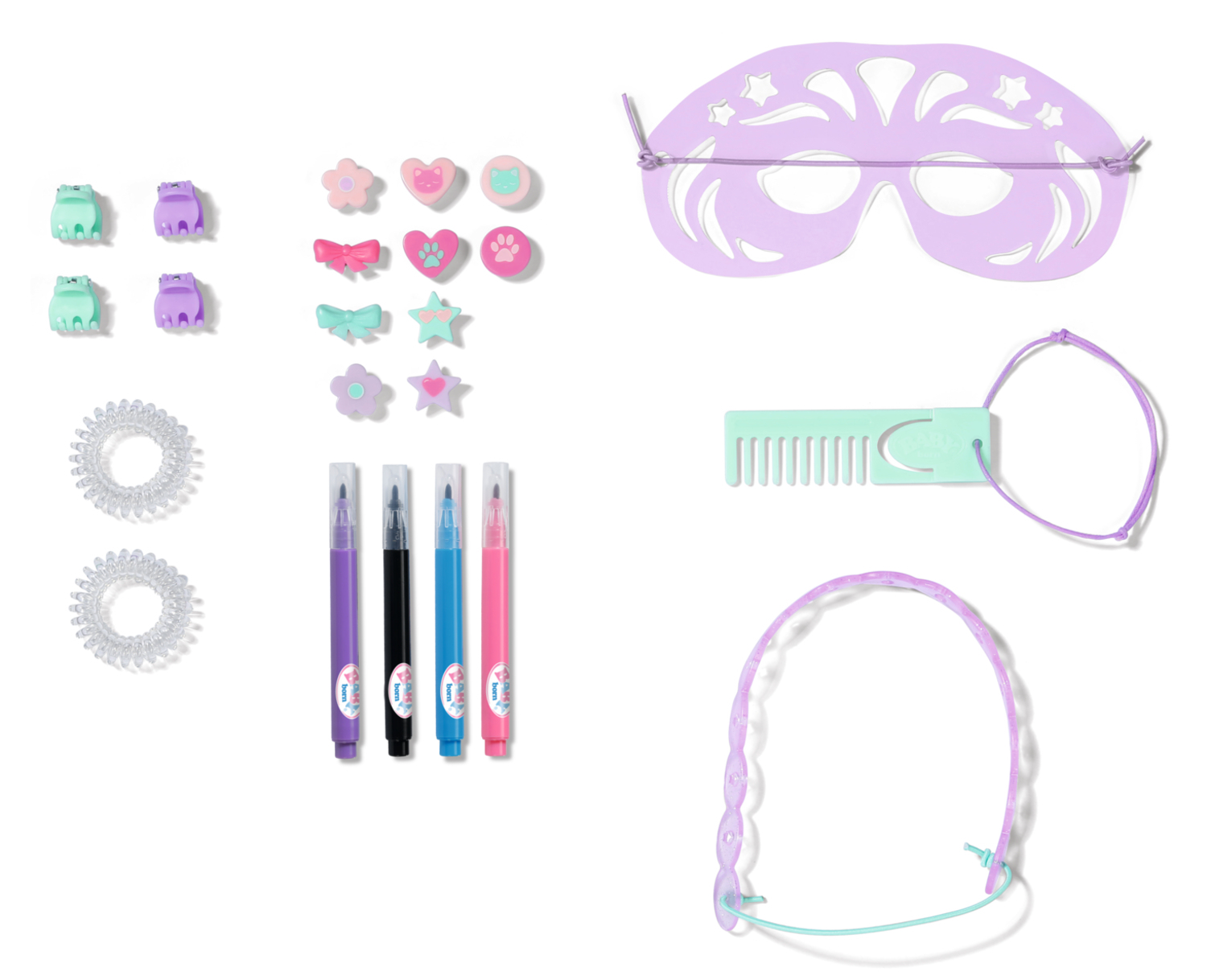 Zestaw ponad 20 akcesoriów do stylizacji