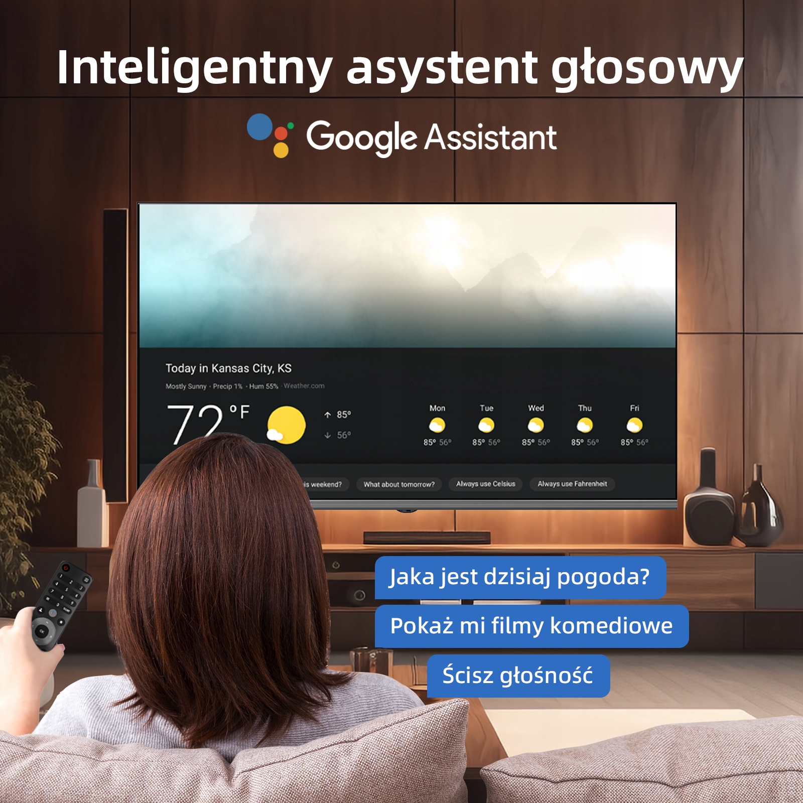 Wbudowany Asystent Google – Sterowanie głosowe dla wygody użytkowania