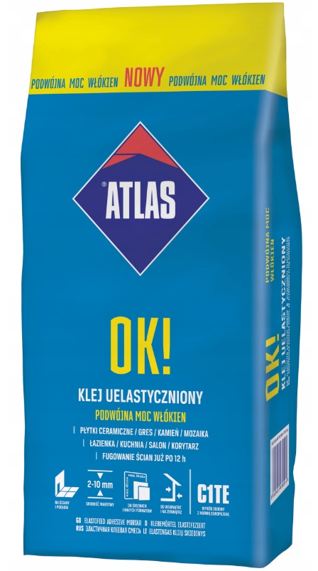 Klej do płytek ATLAS OK! 5kg – Idealne rozwiązanie do Twojego domu