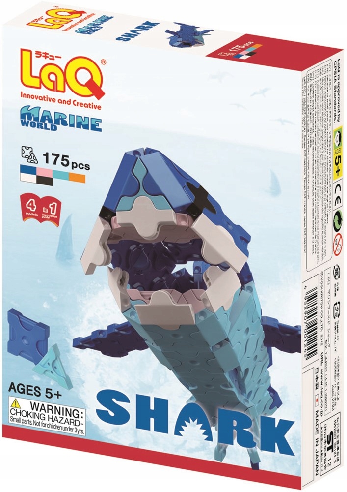 Adamigo Klocki edukacyjne Shark – Kreatywna zabawa dla dzieci