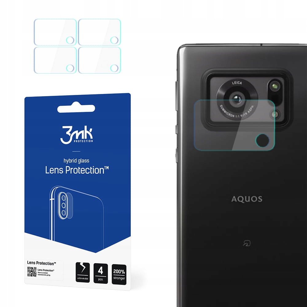 Zestaw zawiera 4 sztuki szkła ochronnego