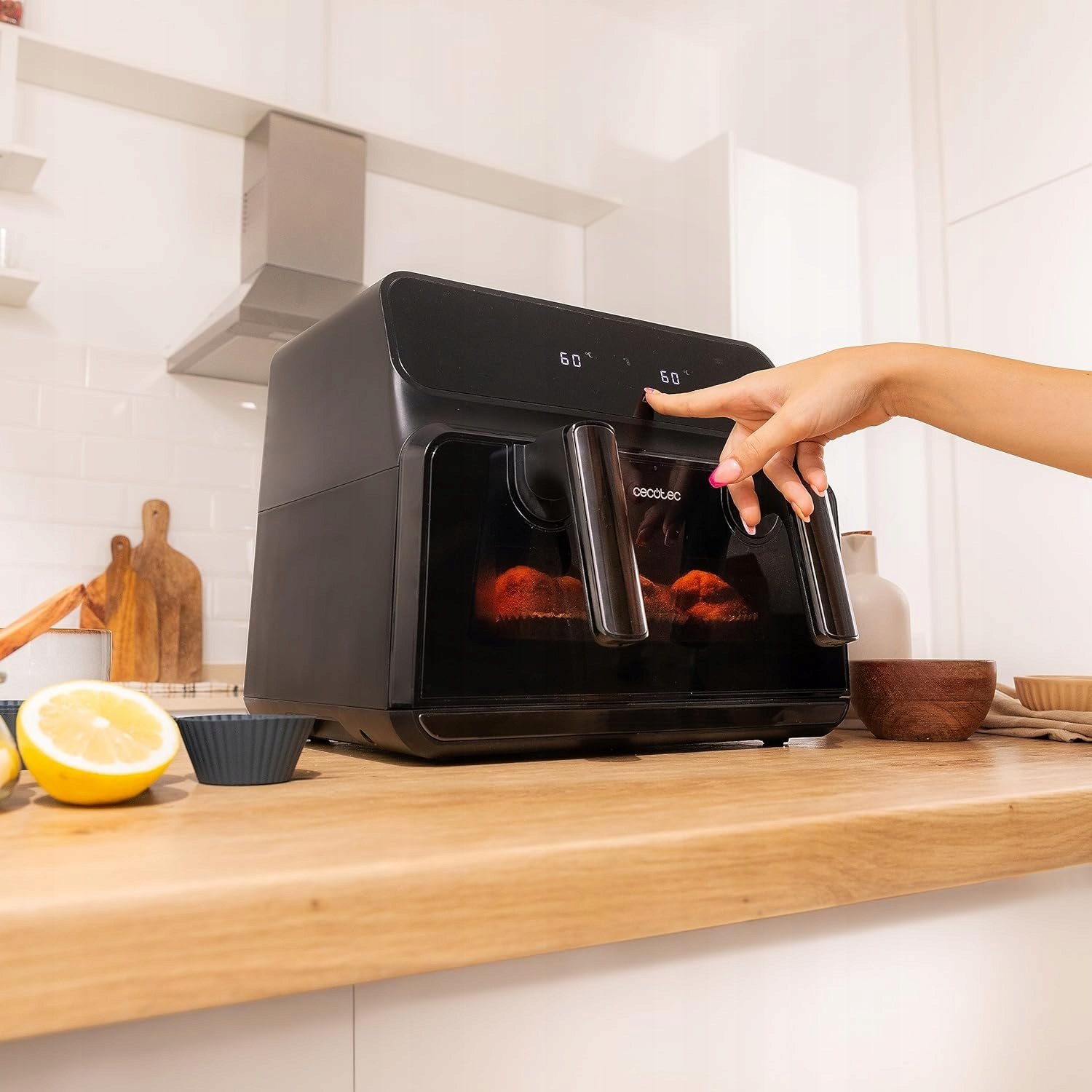 Frytkownica beztłuszczowa Cecotec Cecofry Advance 9000 Window – Zdrowe gotowanie bez oleju