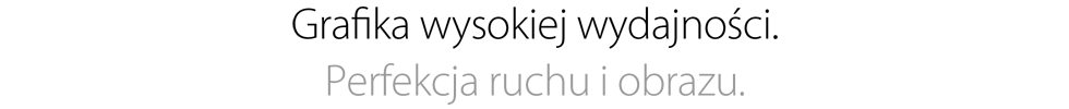 Procesory graficzne Iris i Iris Pro Graphics. Perfekcja ruchu i obrazu.