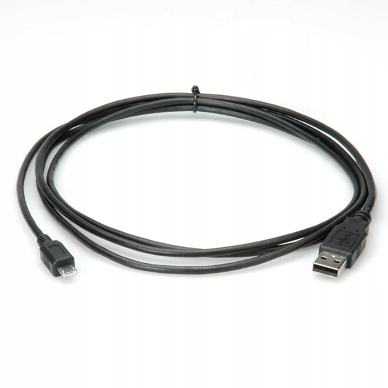 ROLINE USB 2.0 Kabel - Typ A do Micro USB B, 3 m Czarny