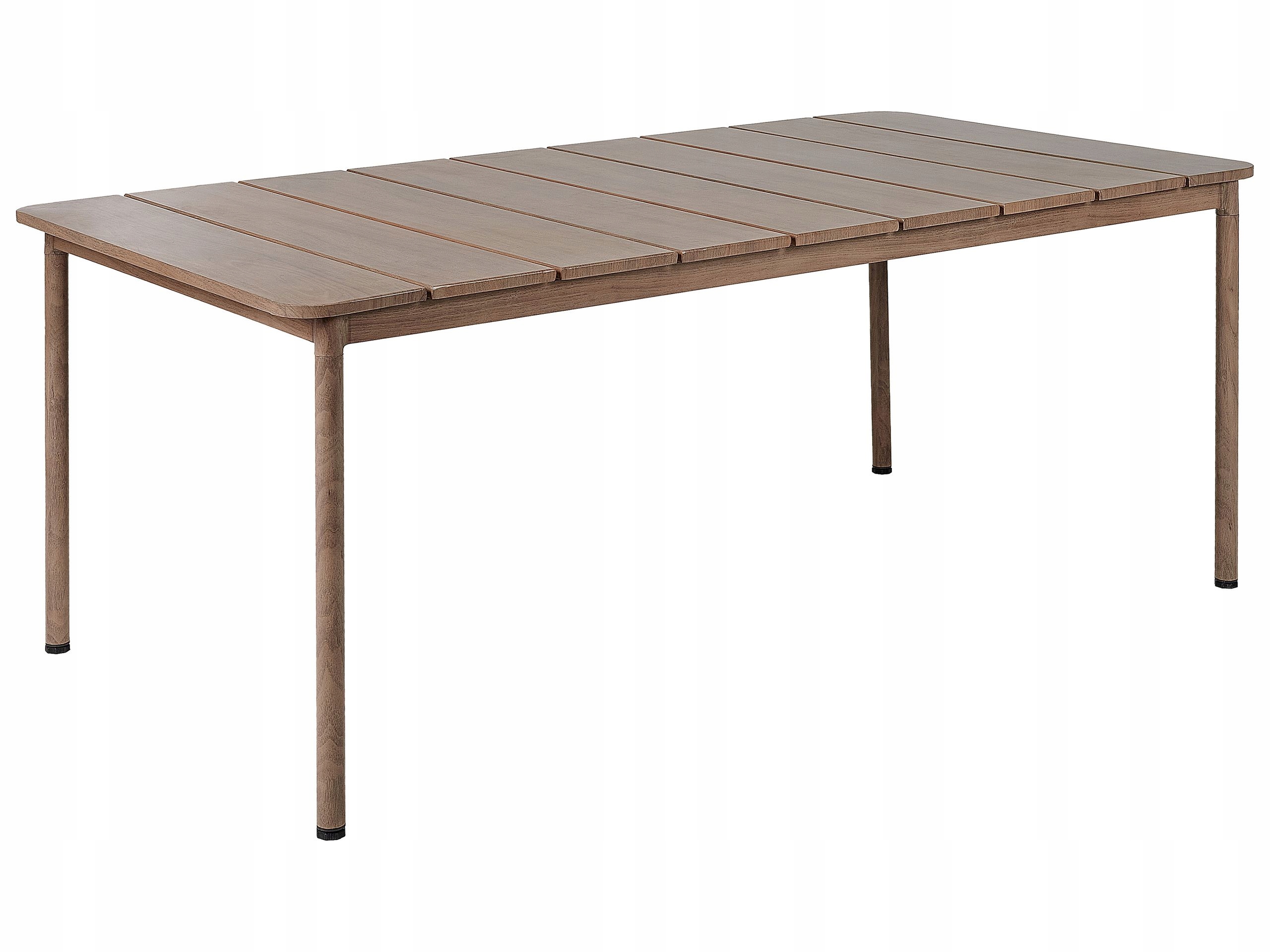 Stół ogrodowy 185 x 96 cm ciemne drewno FLAVIA Lumarko – Idealny do Twojego ogrodu
