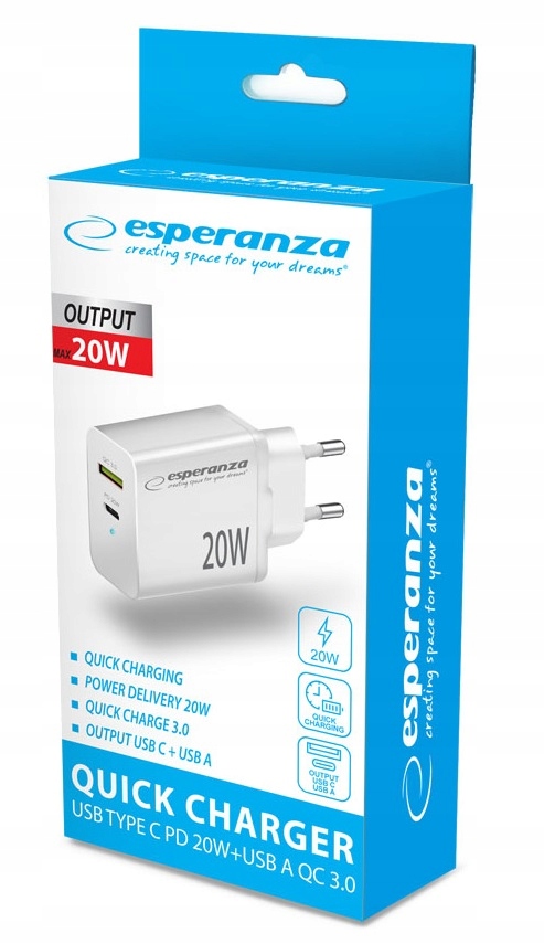 Wydajność ładowania – Moc wyjściowa do 20W i inteligentny chip