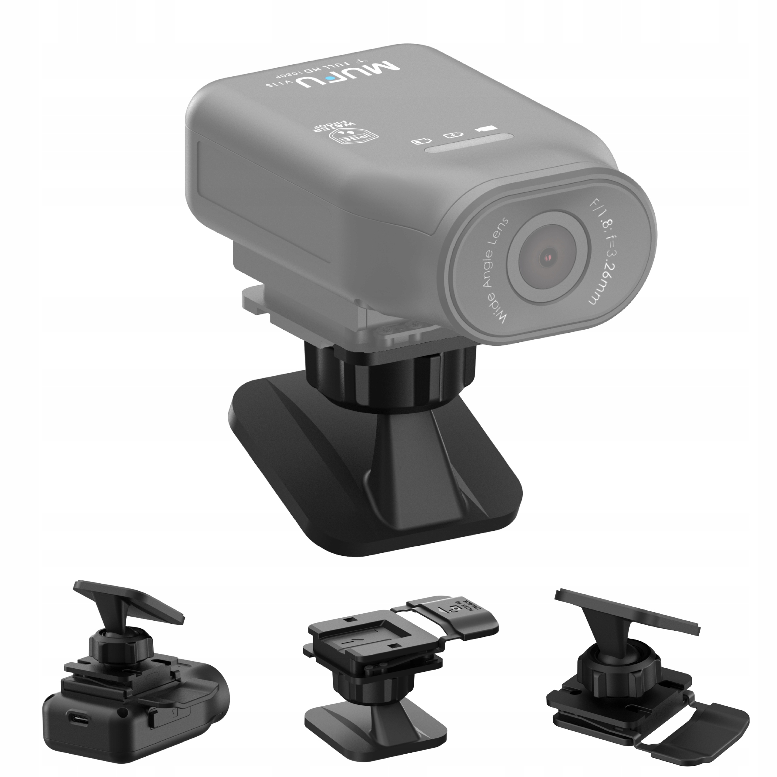 MUFU Uchwyt do rejestratora V11 Mount Moto 3M – Idealne mocowanie dla Twojej kamery
