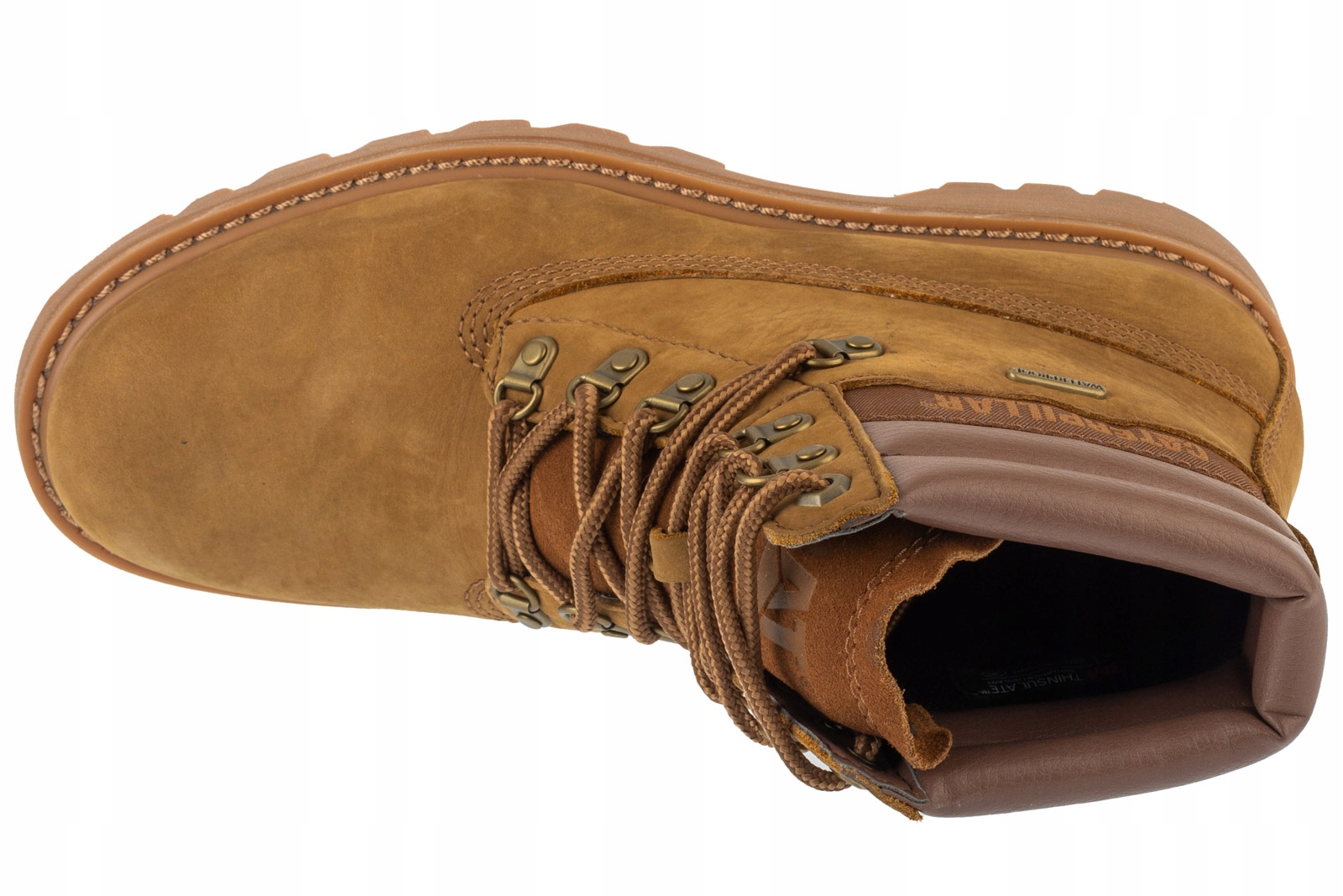 Nubukowa cholewka i gumowa podeszwa