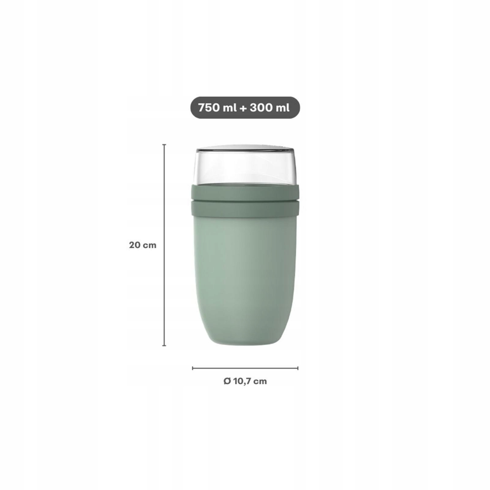 Mepal Lunchpot Ellipse XL 750+300 ML – Idealny pojemnik na lunch