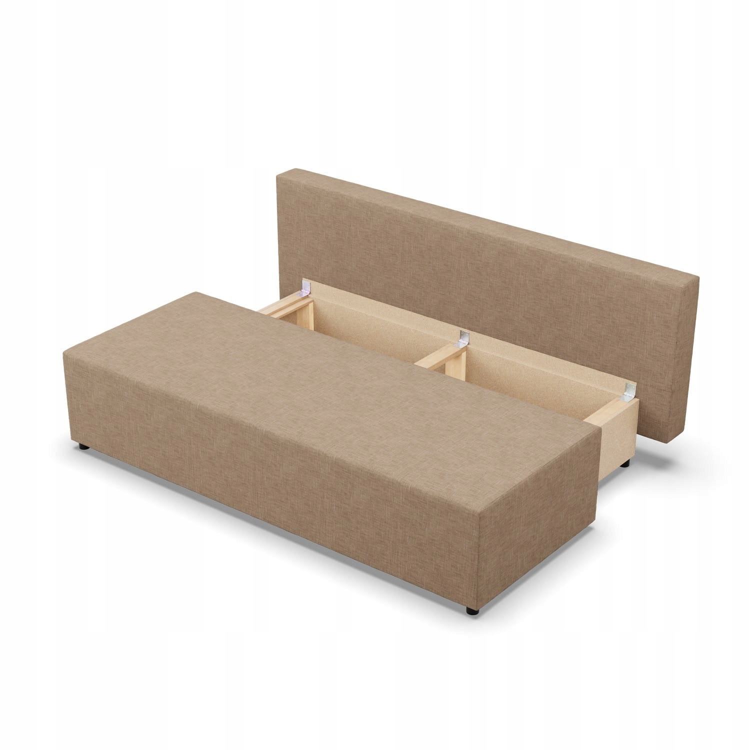 Funkcja spania i praktyczny pojemnik na pościel