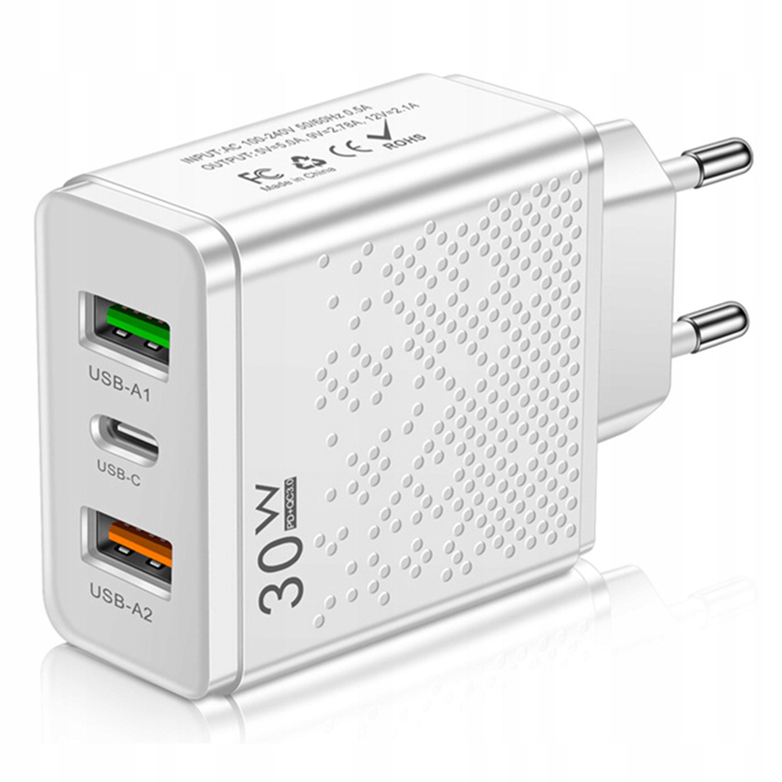 Ładowarka sieciowa USB-C szybka do telefonu kostka Charger uniwersalna 30W – Twoje urządzenia zawsze naładowane