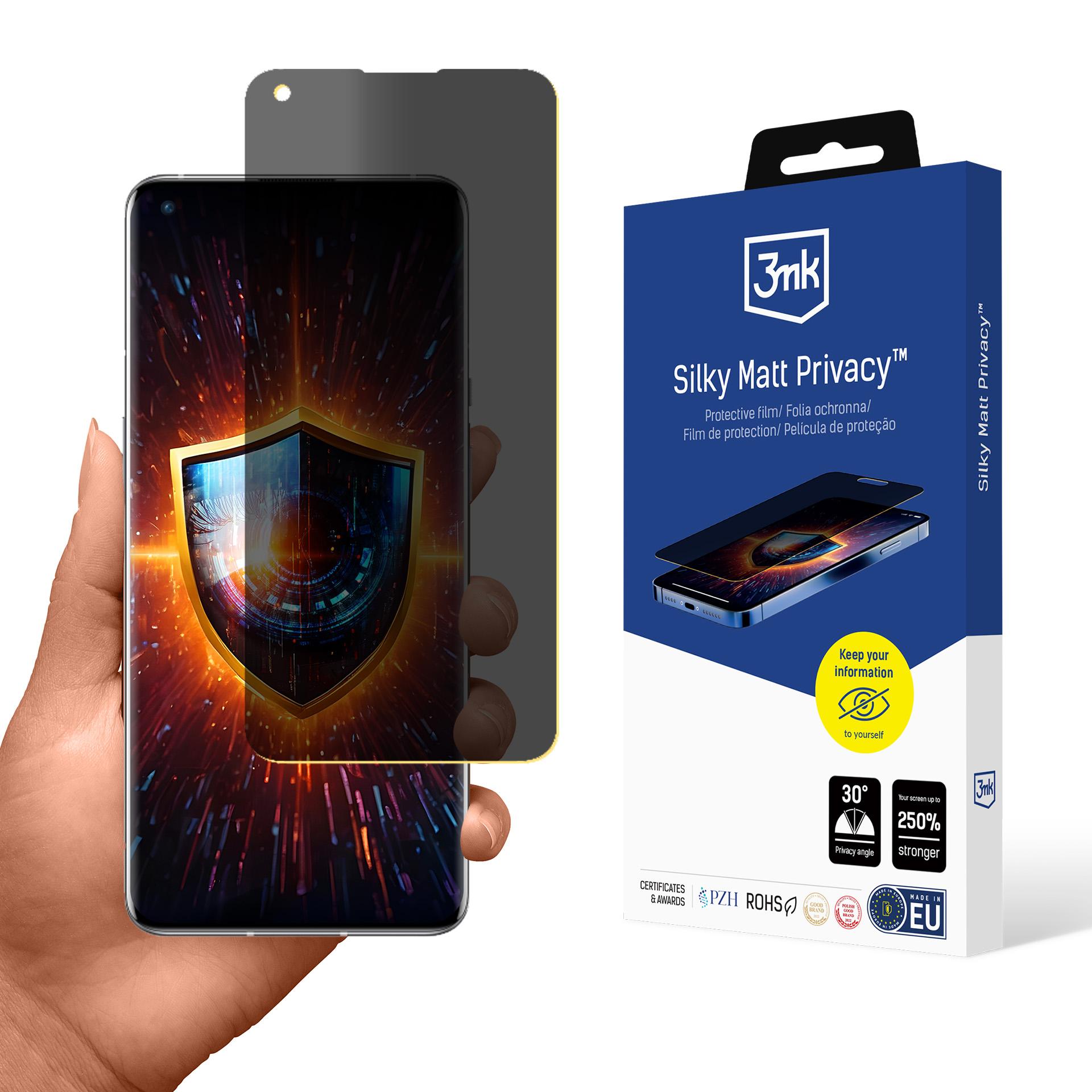 Folia ochronna 3mk Silky Matt Privacy do OnePlus 9 Pro – Ochrona i prywatność w jednym