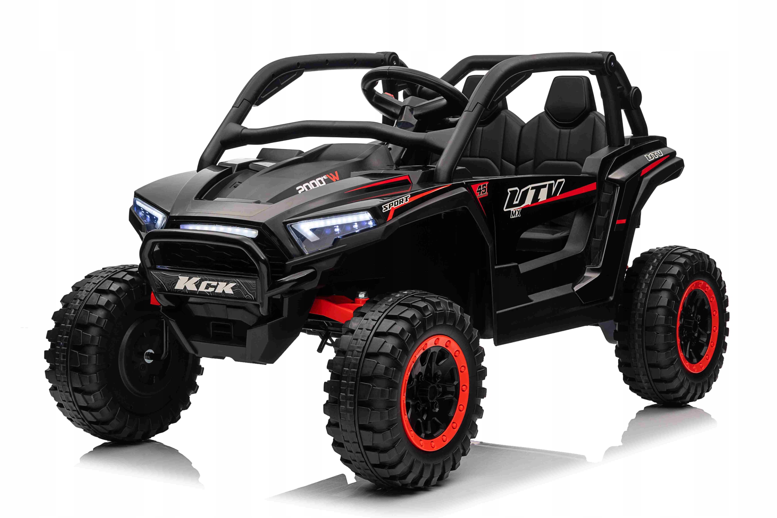 Mocne Buggy dla dziecka 4x4 KCK Czarny PA.XMX-639 24V – Idealna zabawa na świeżym powietrzu