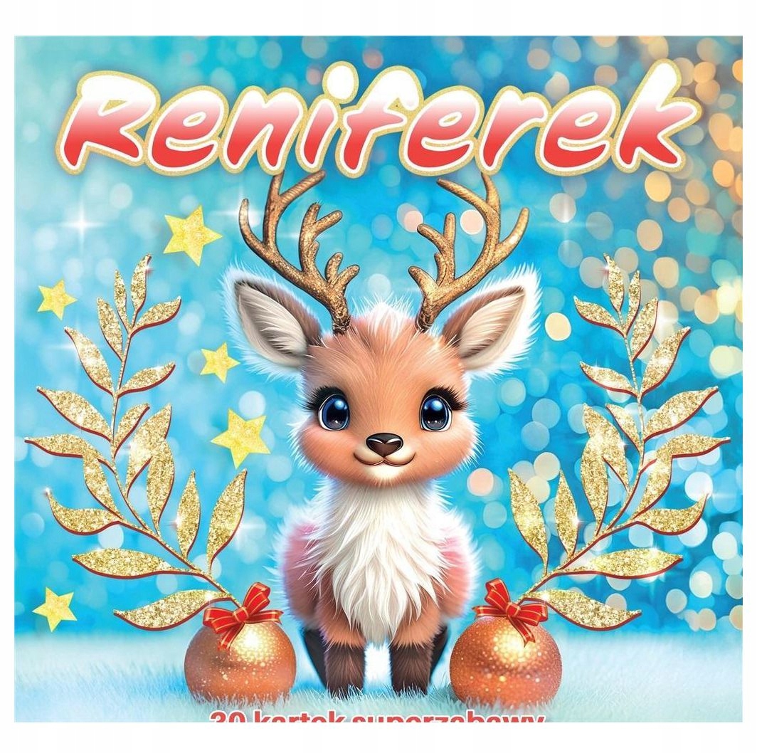 Reniferek – Kolorowanki notesowe dla dzieci