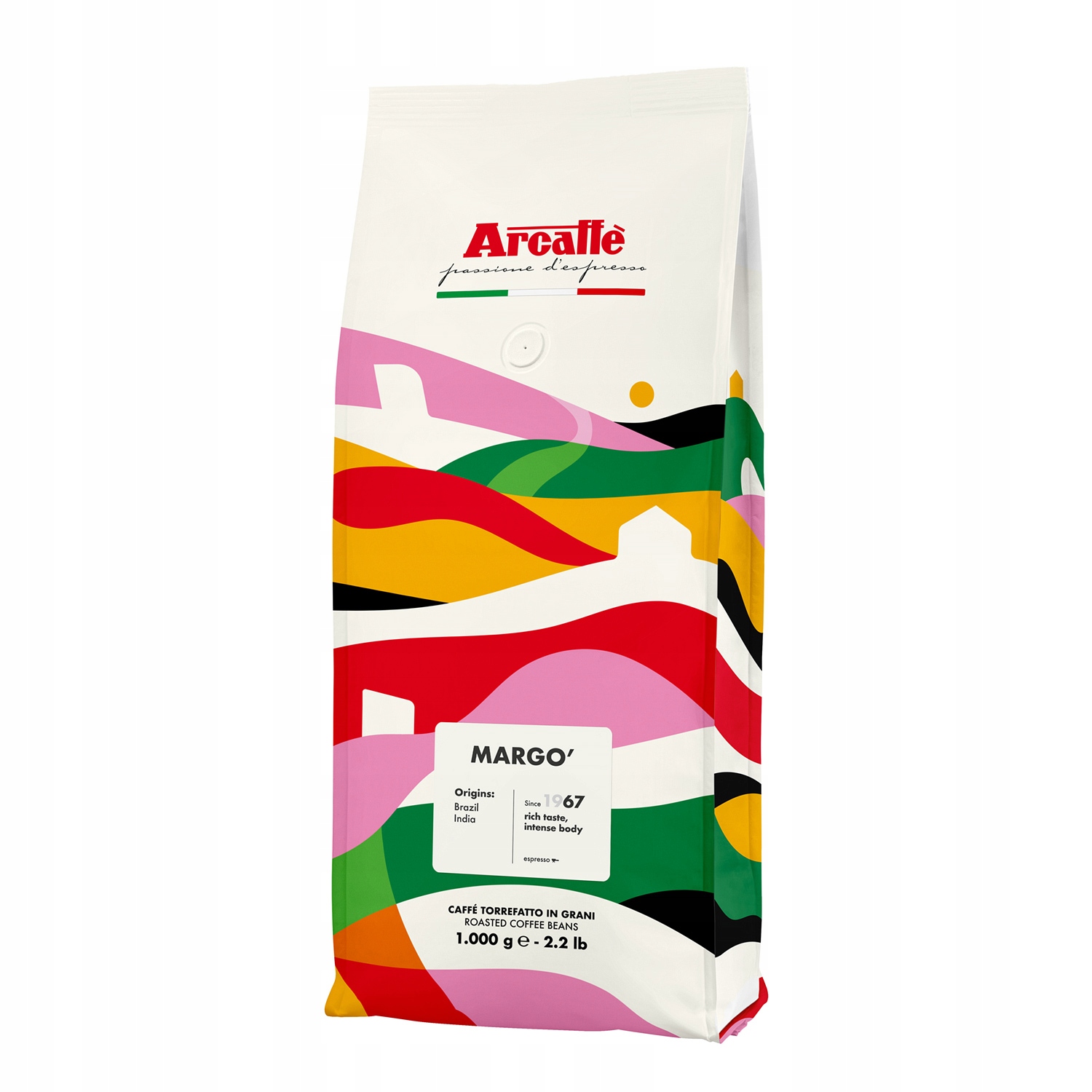 Kawa ziarnista Arcaffe Margo 1 kg – Wyjątkowe doznania smakowe