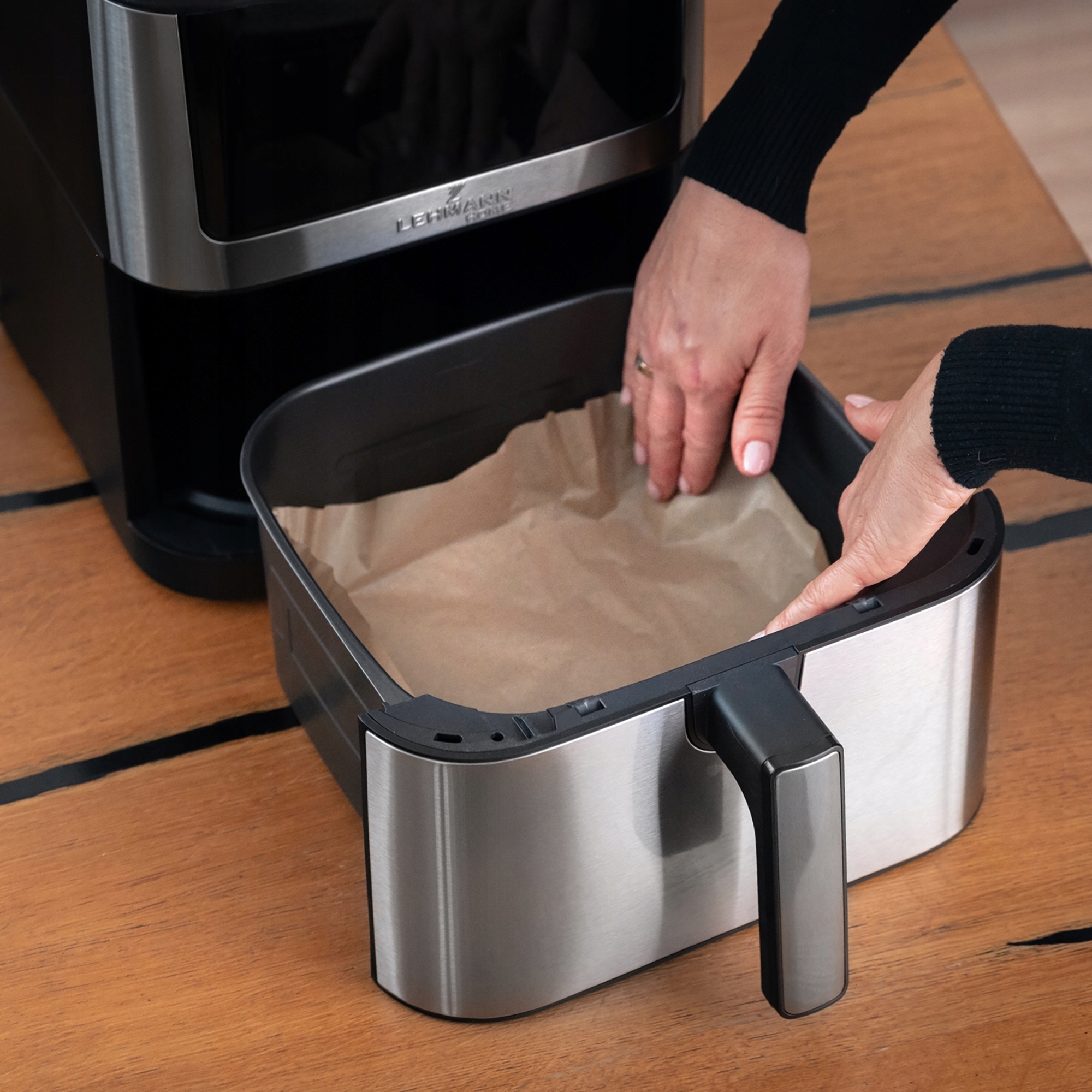 FRYTKOWNICA BEZTŁUSZCZOWA AIR FRYER FRYTOWNICA DUŻA 8L MISA 12 PROGRAMÓW XL Moc 1800 W