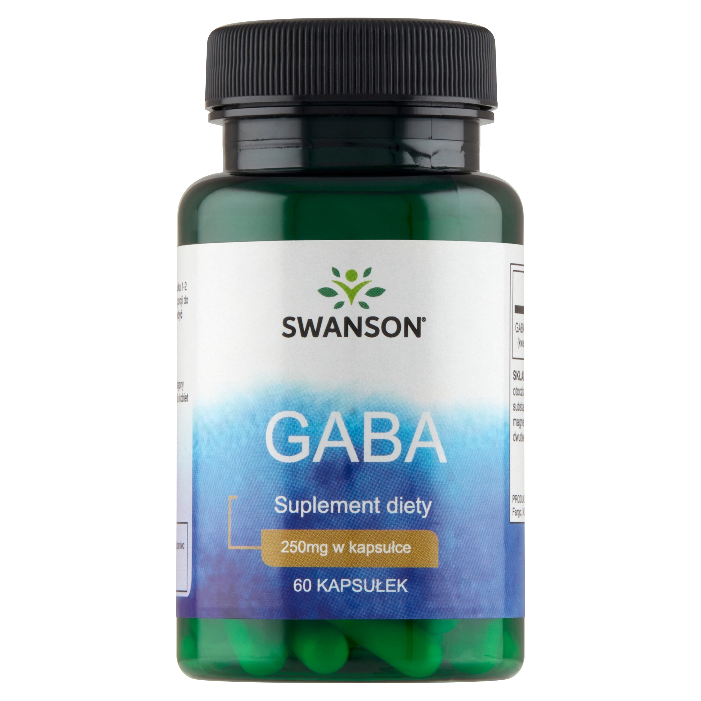 Swanson GABA 250 mg – Suplement diety wspierający relaksację i redukcję stresu