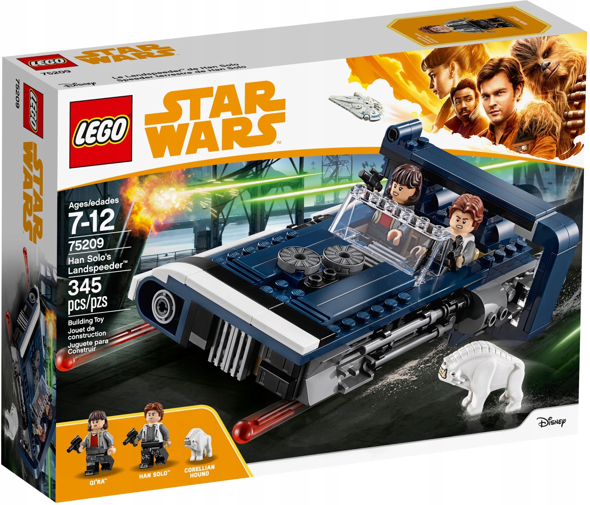 W zestawie minifigurki: Han Solo i Qi'ra