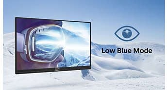 Tryb LowBlue umoÅ¼liwia pracÄ™ zdrowszÄ… dla oczu