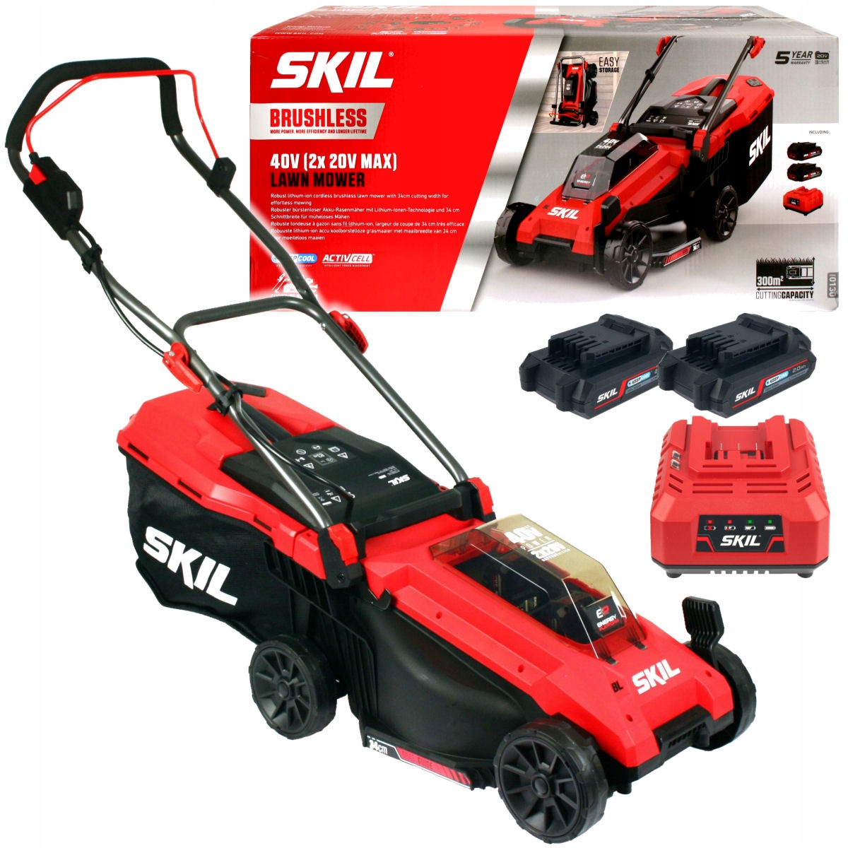 Akumulatorowa kosiarka Skil CORDLES LAWNMOWER BRUSHL 34CM GM1E0130BA – Idealne rozwiązanie do pielęgnacji trawnika