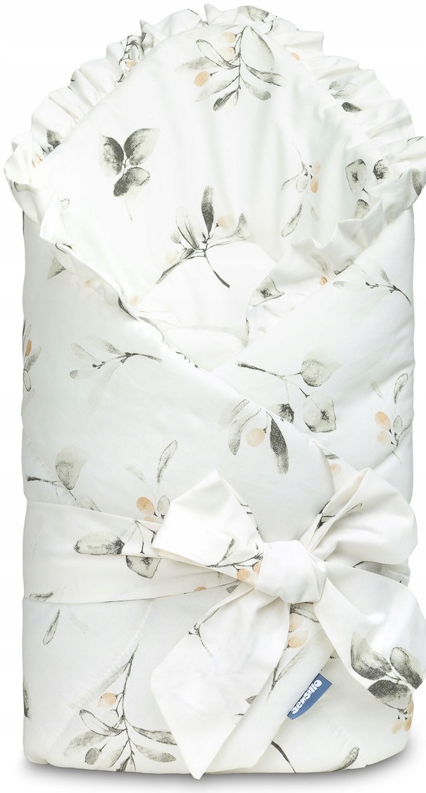 Dwustronny rożek z falbanką – Idealny dla noworodków i niemowląt