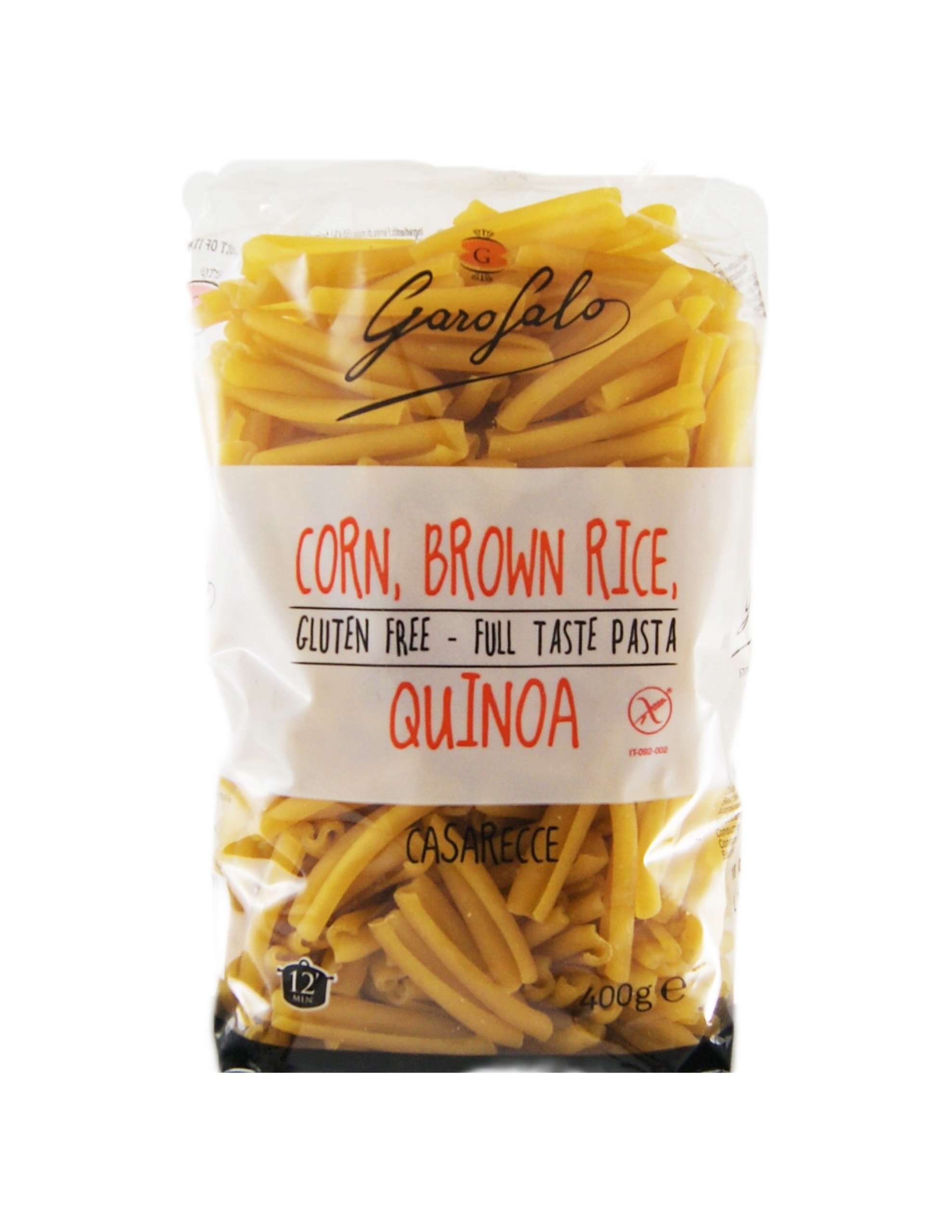Makaron bezglutenowy Caserecce 400g - Garofalo – Doskonały wybór dla smakoszy