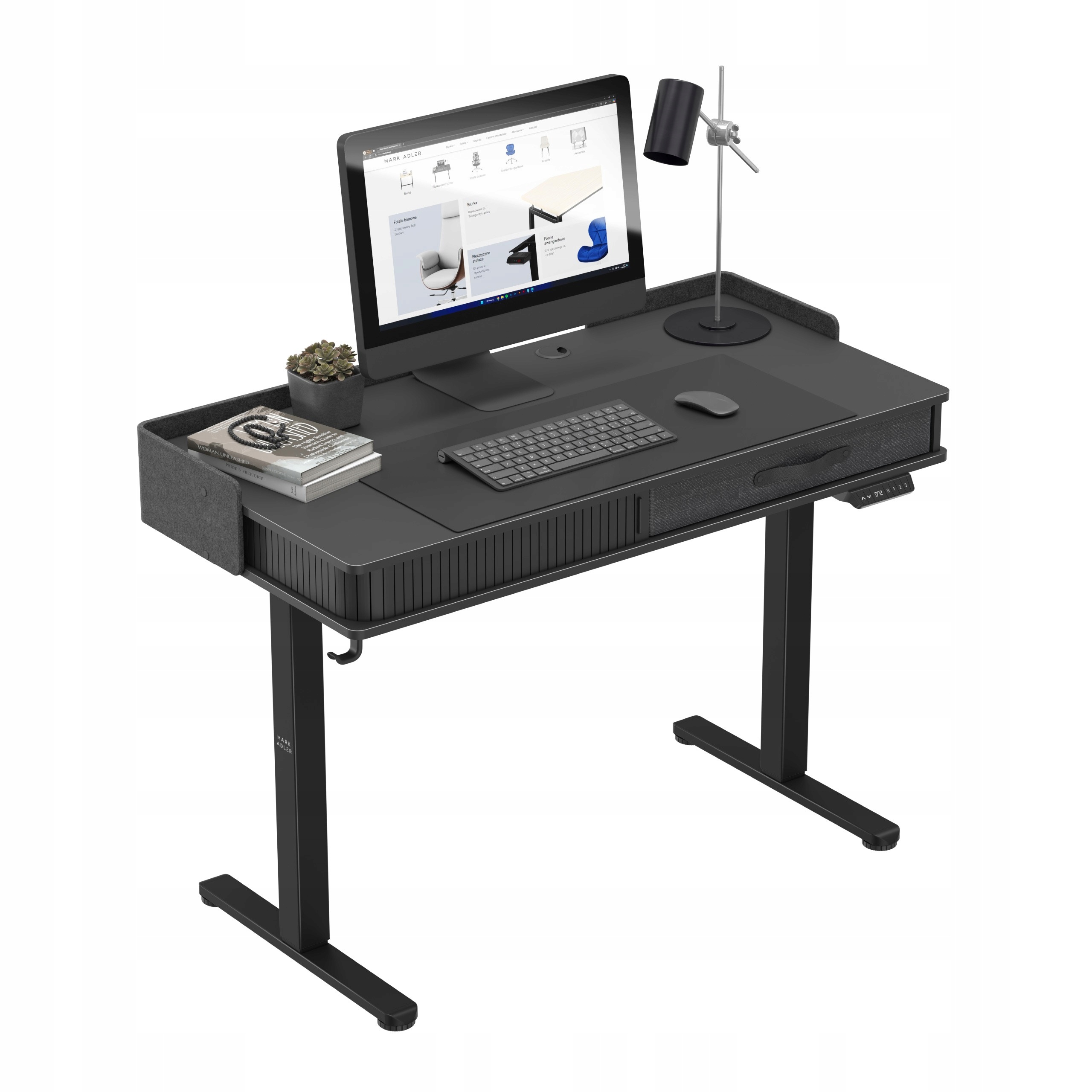 Biurko Elektryczne Z Regulacją Wysokości Mark Adler Leader 8.0 Black – Komfort i ergonomia w Twoim biurze