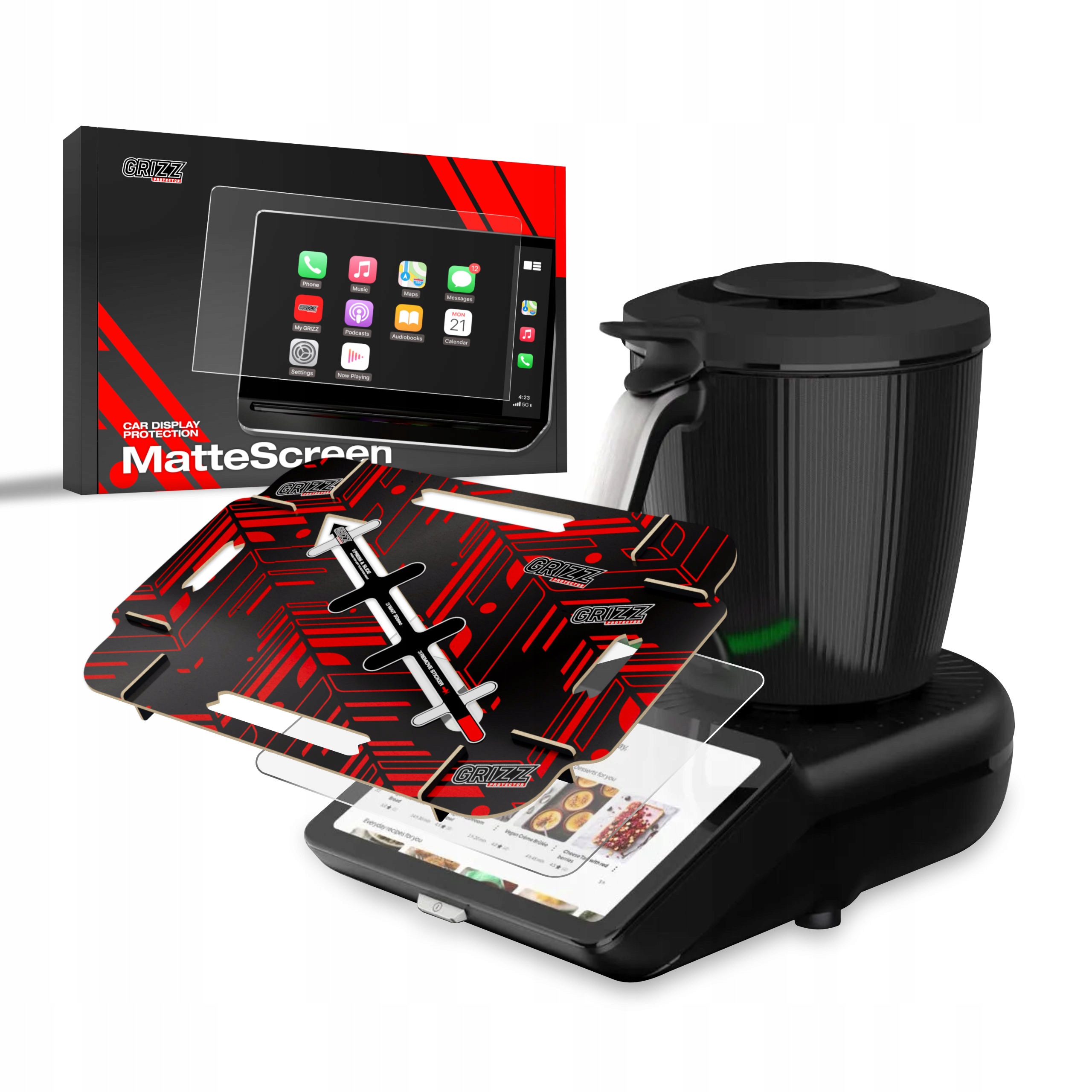 Folia matowa GrizzGlass MatteScreen Easy do Thermomix TM7 – Ochrona i komfort użytkowania
