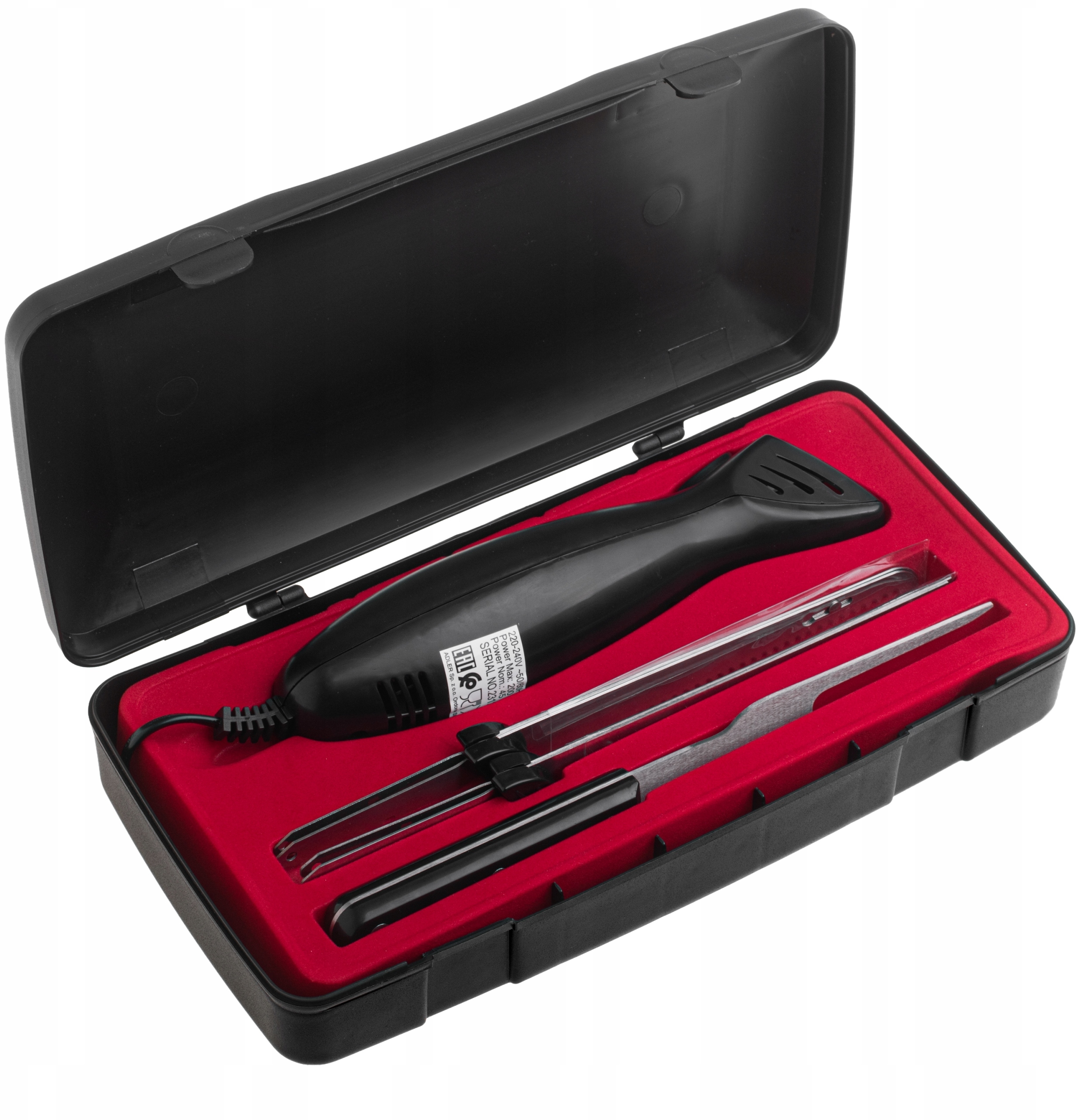 Praktyczne akcesoria – widelec i pudełko do przechowywania