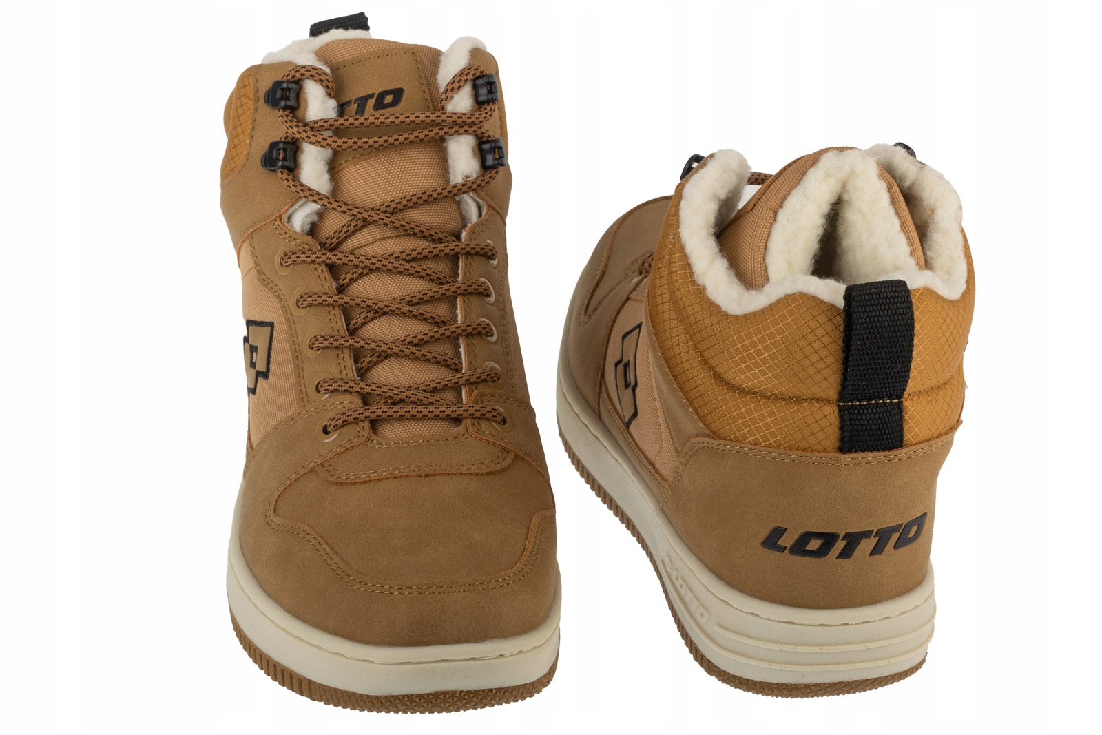 Sneakersy Lotto Prehna Fur brązowe 2400380U 7211 41 – Styl i komfort na co dzień