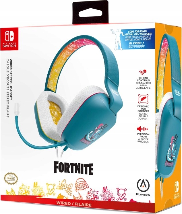 Słuchawki PowerA SWITCH FORTNITE Llambro – Idealne do gier na Nintendo Switch