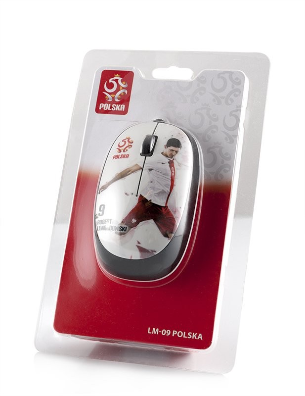 Mysz przewodowa Modecom LM-09 Polska Robert Lewandowski – Idealna dla kibiców