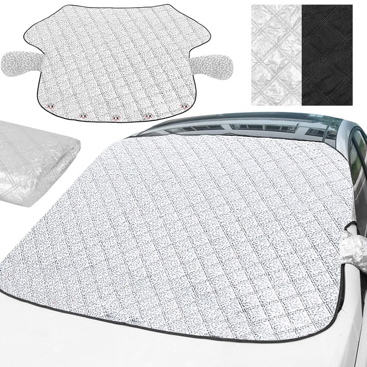 Antyszronowa / Przeciwsłoneczna mata na szybę SUV (160*115cm), MAGNETYCZNA – Idealna ochrona dla Twojego samochodu