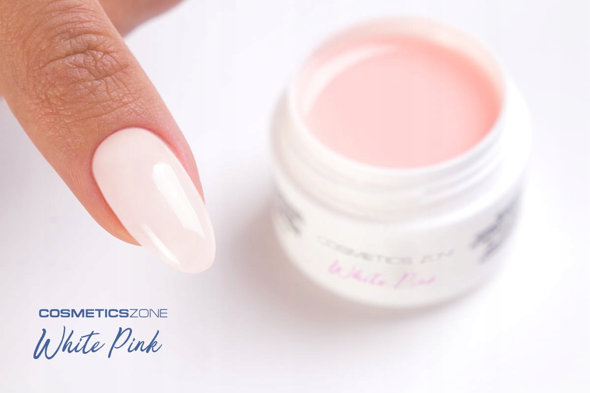 ŻEL UV LED WHITE PINK MLECZNO RÓŻOWY 50ML Marka Cosmetics Zone