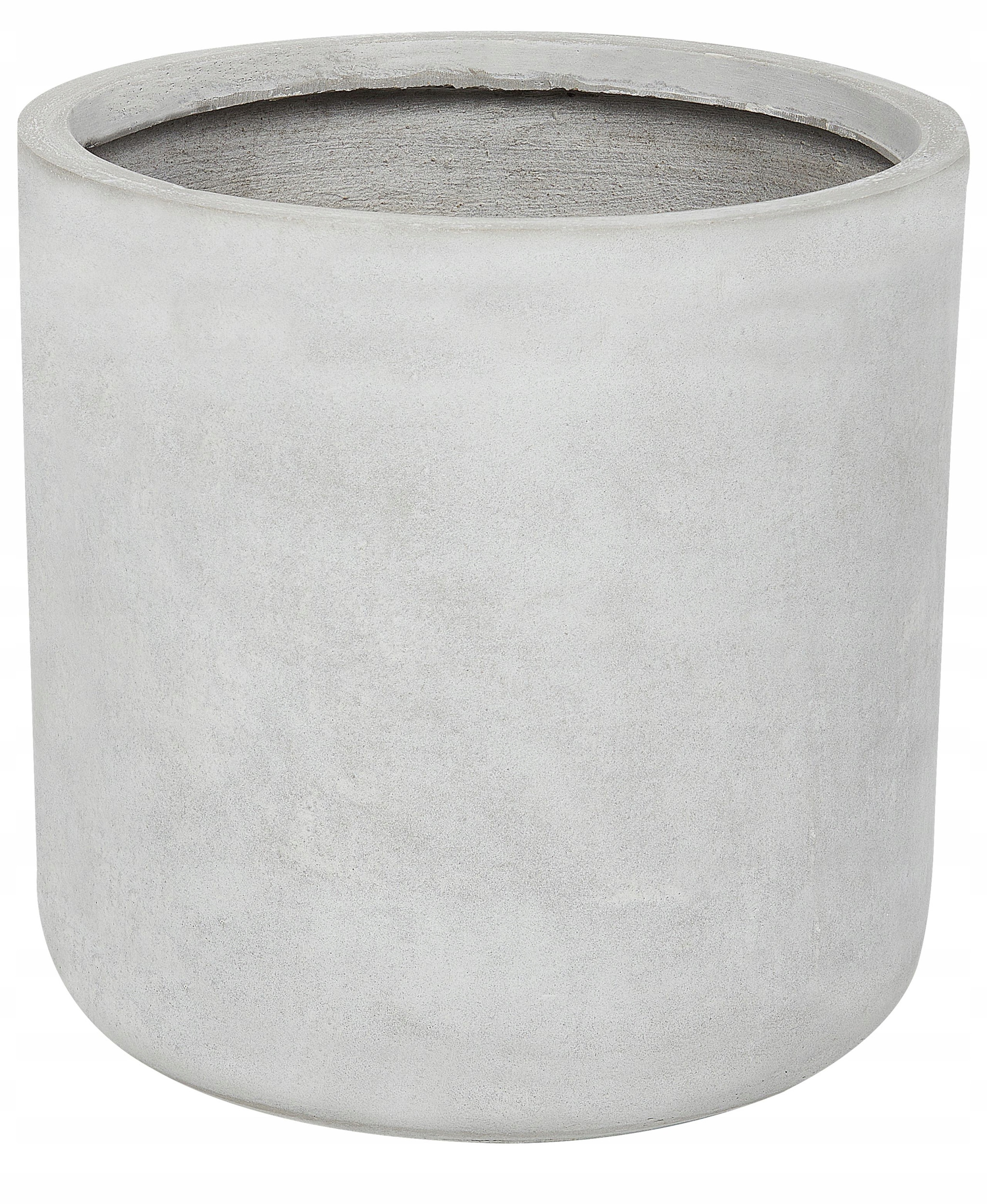 Doniczka 34 x 34 x 33 cm szara MESSENE – Elegancka dekoracja do Twojego domu i ogrodu