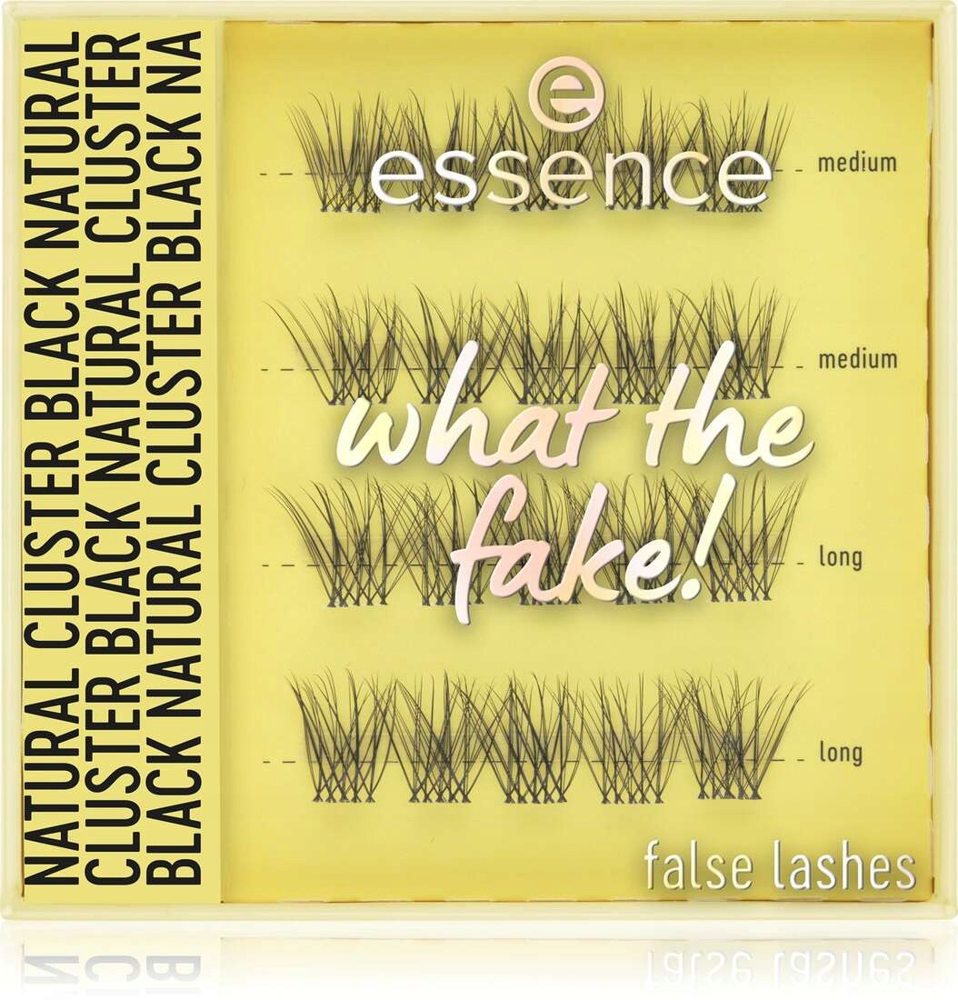 ESSENCE What The Fake! False Lashes - Sztuczne rzęsy Natural Cluster Black