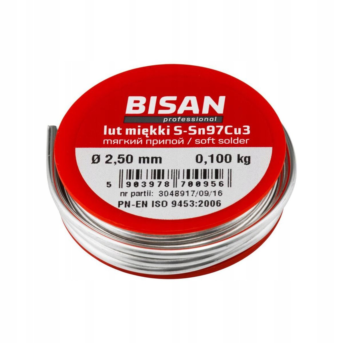 Miękkie lutowanie S-SN97Cu3 B/T 02.5 100 g – Idealne do Twoich projektów