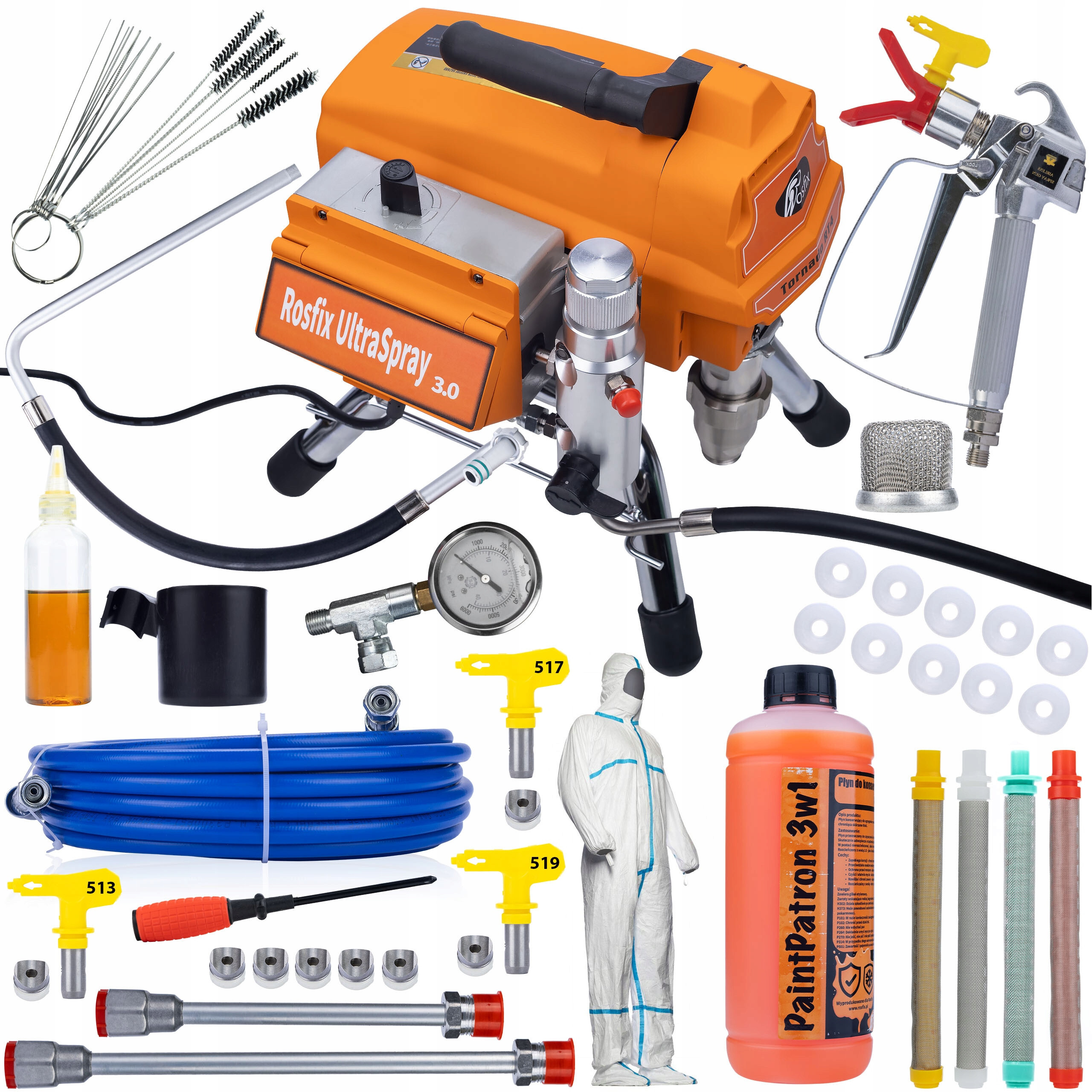 Zestaw akcesoriów do agregatu malarskiego