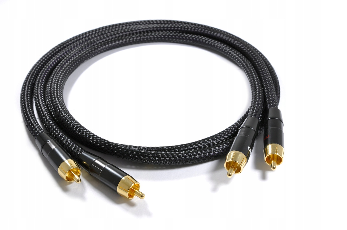 Kabel RCA (Cinch) 2x2 - 0,75m czarny – Idealne połączenie audio
