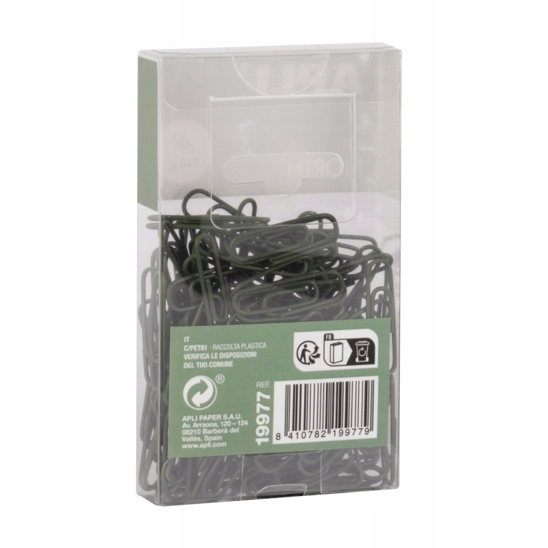 Metalowe spinacze w praktycznym pudełku