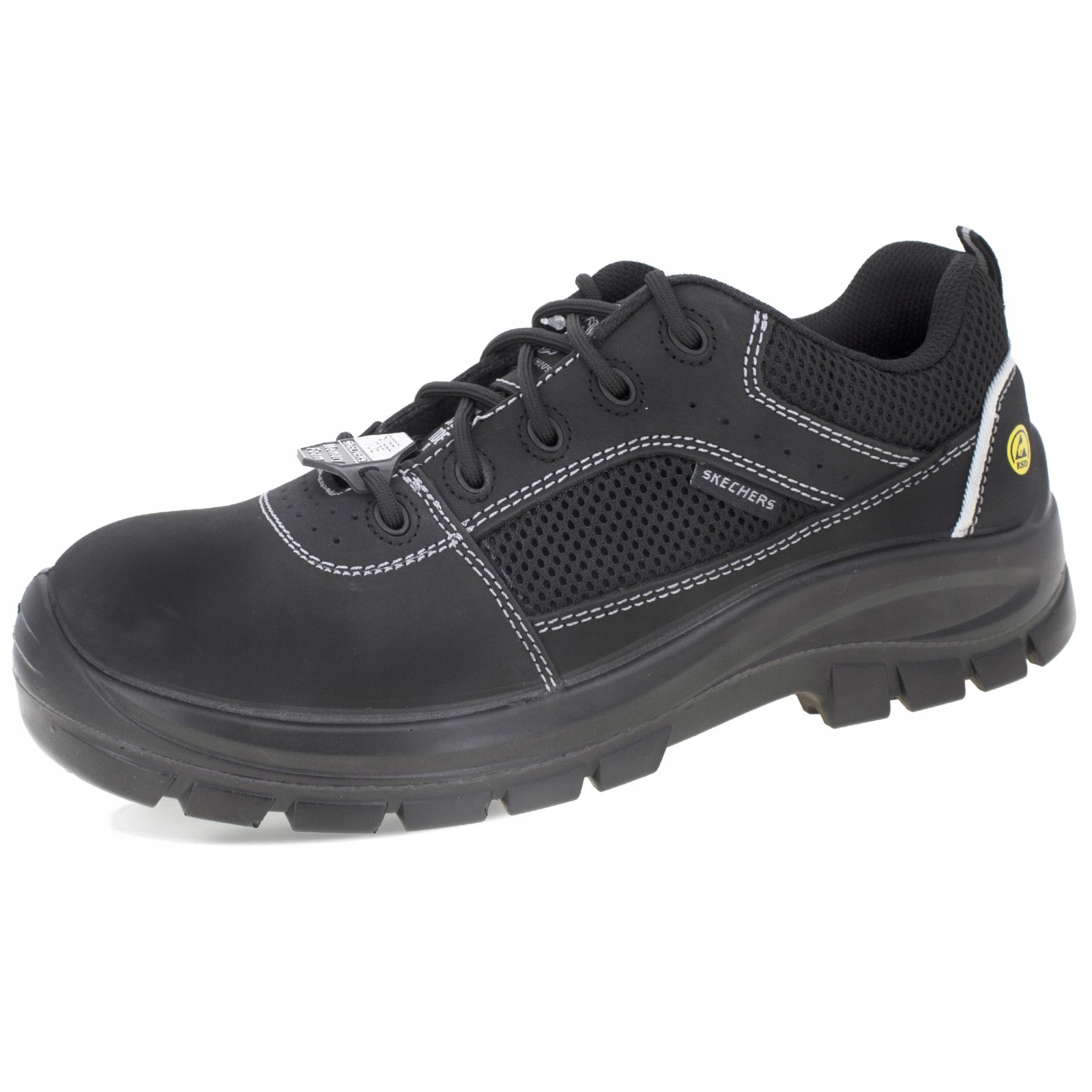 Buty Skechers Trophus ST S1P ESD Black – Komfort i bezpieczeństwo w pracy