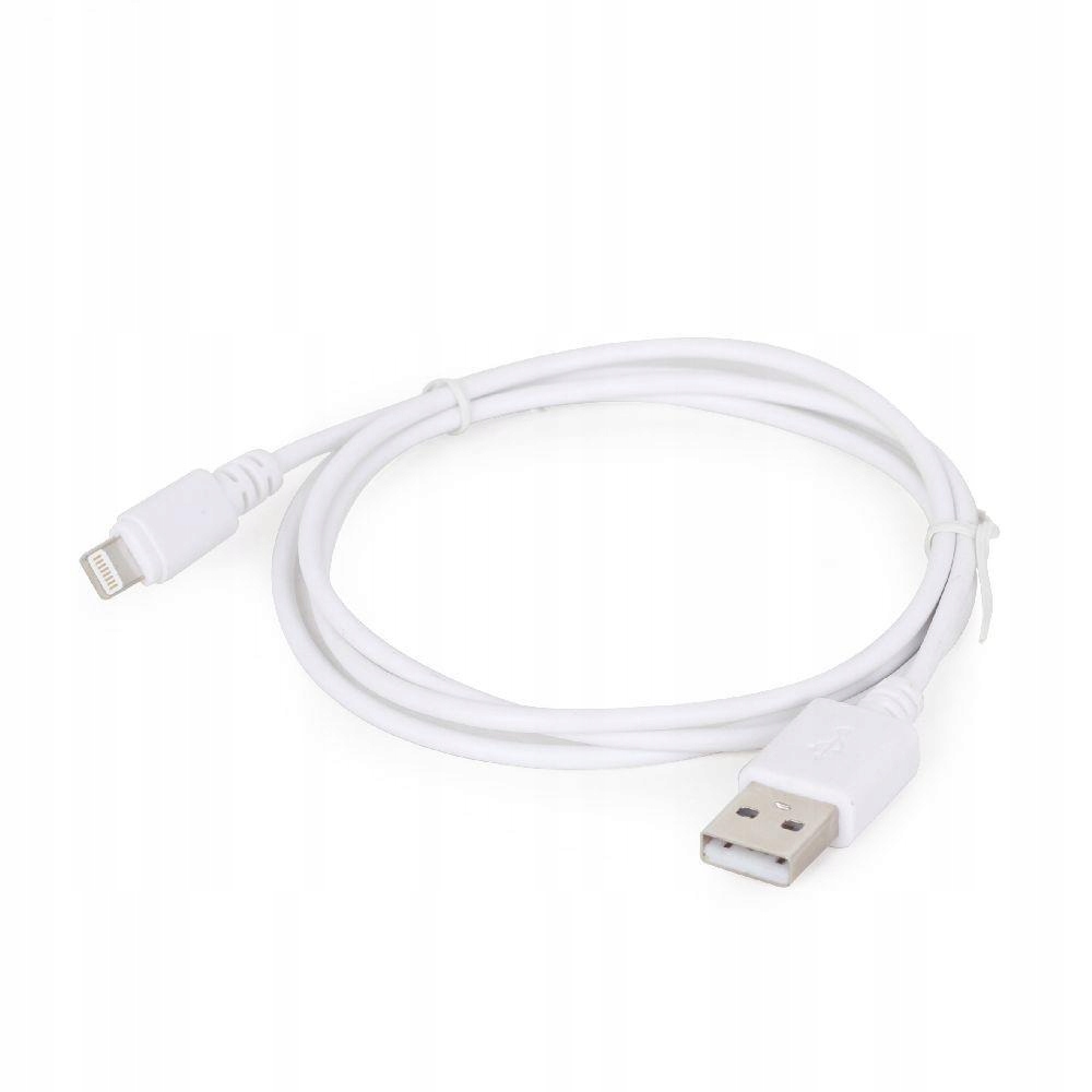 Kabel Gembird CC-USB2-AMLM-2M-W biały – Idealne połączenie dla Twojego iPhone'a