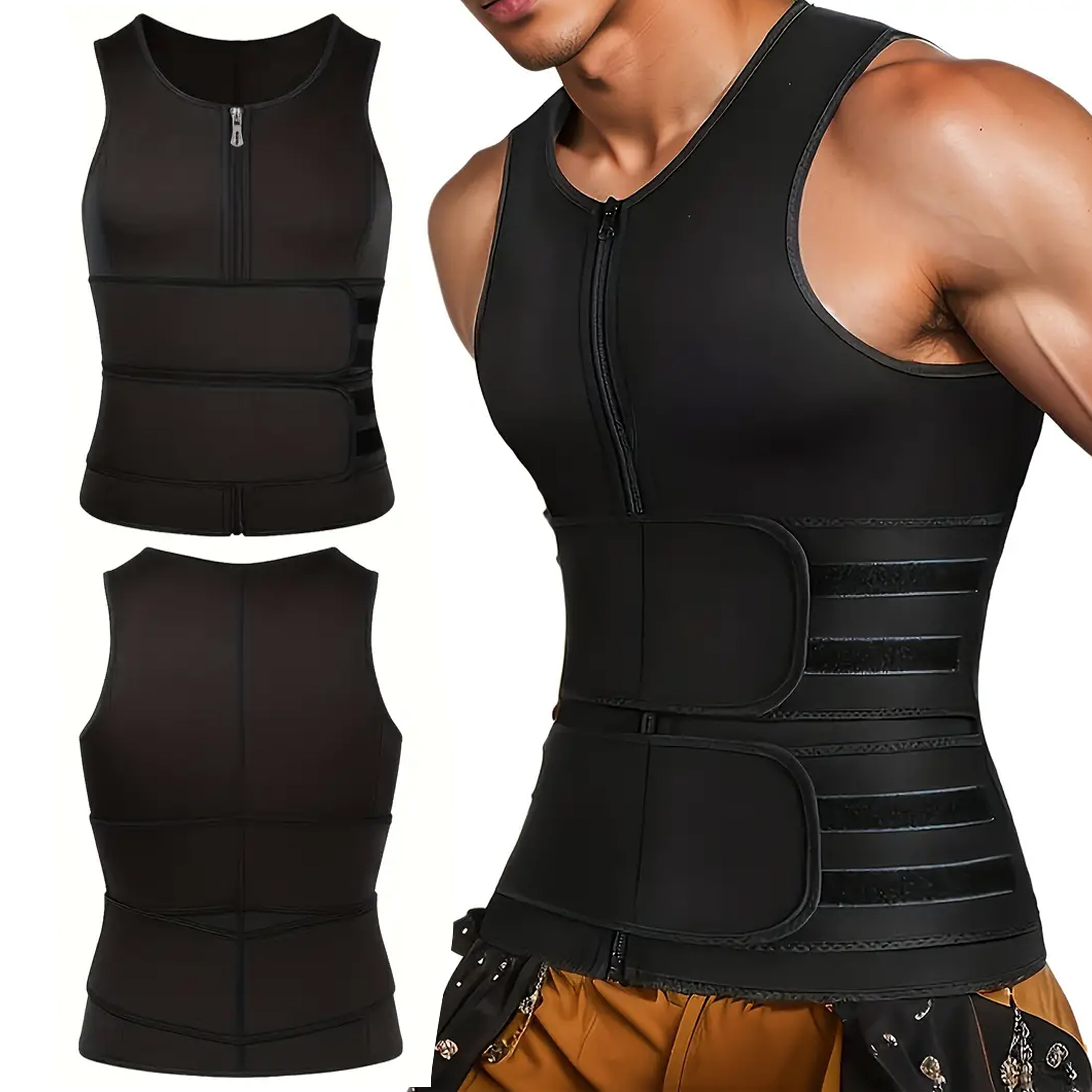 Kamizelka neoprenowa męska treningowa RC-K-1365 – Doskonałe wsparcie w treningu