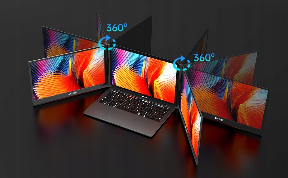 Obsługuje obrót o 360° – idealny do pracy i podróży