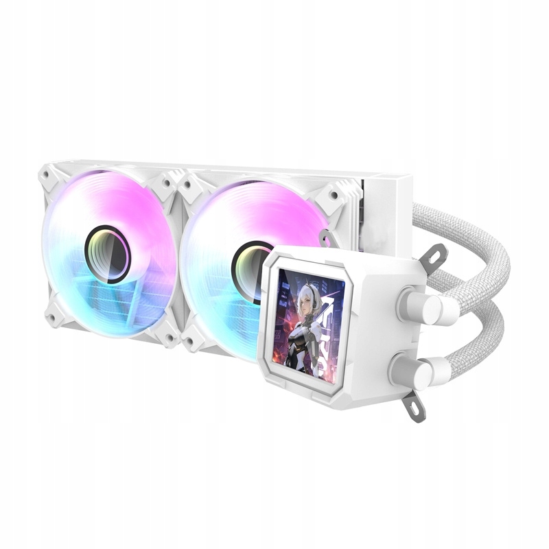 Chłodzenie wodne do procesora DarkFlash DV240S (biały) – Wydajność i styl w jednym