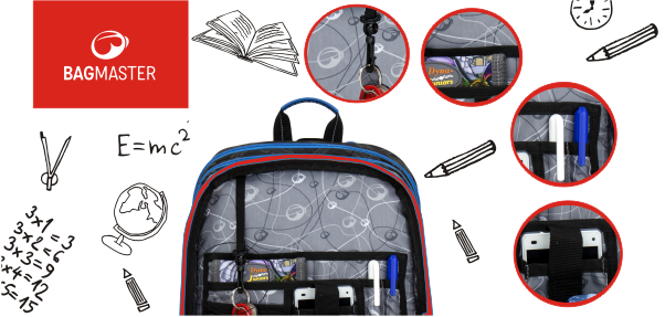 školní batoh S1A 0115 Bagmaster organizér